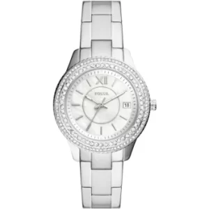 Image of Fossil Stella Three-Hand Date Stainless Steel Watch