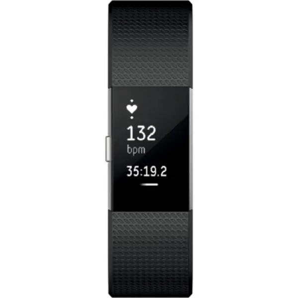 image of Fitbit Charge 2 Large - Pristine - Black/silver