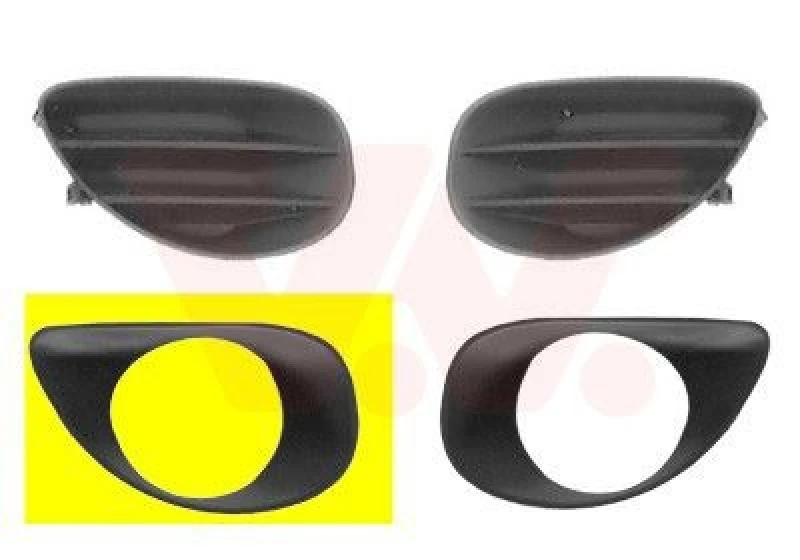 Image of VAN WEZEL Bumper grill VAN WEZEL 5432594