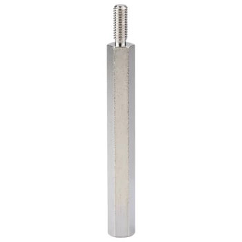Image of R-TECH 524416 Hex Threaded M-F Spacer Brass 5mm A/F M3 40mm - Pack...