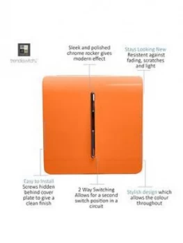 Image of Trendiswitch 1G 2W 10 Amp Light Switch Orange