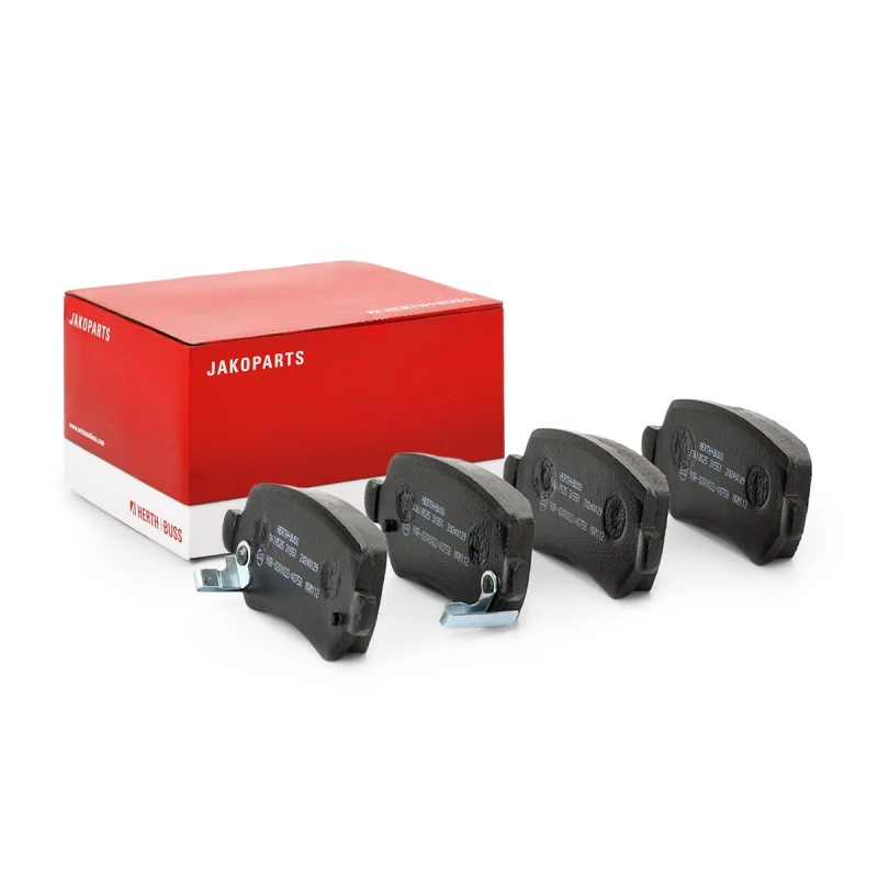Image of HERTH+BUSS JAKOPARTS J3610525 Brake pad set Rear Axle, with acoustic wear warning Brake Pad Set,disc brake (402)