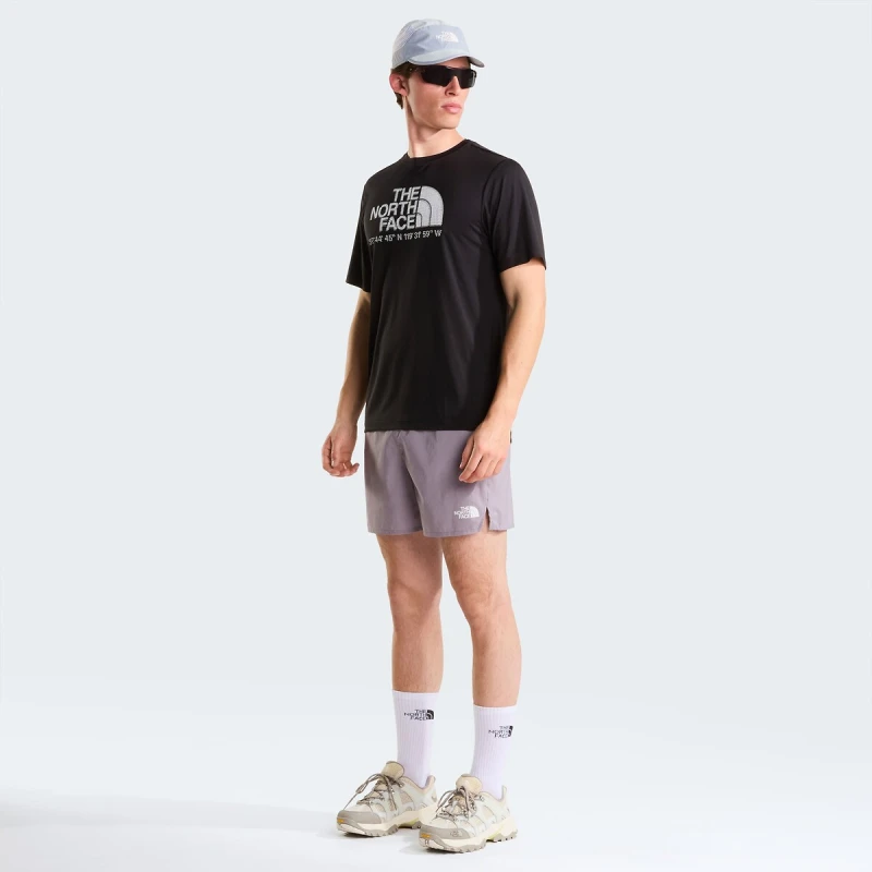 Image of The North Face Graphic Reg Polyester Short Sleeve T-Shirt Black Cotton M