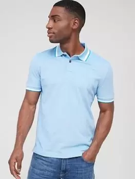 BOSS Parlay 183 Polo Shirt - Light Blue, Bright Blue, Size 2XL, Men