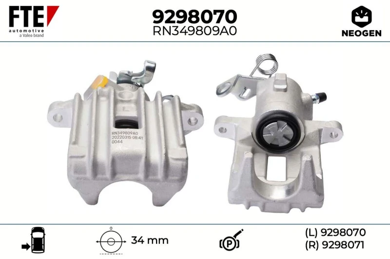 Image of Brake caliper FTE 9298070