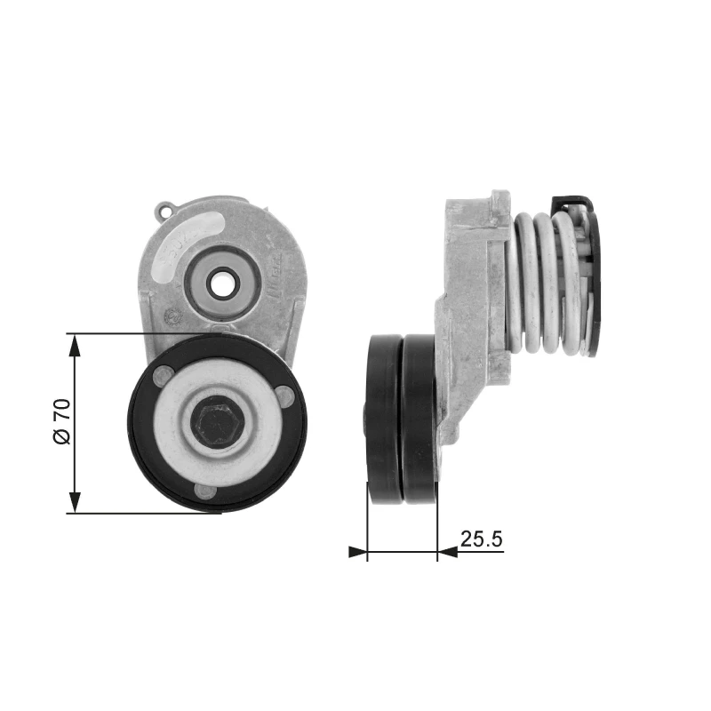 Image of GATES Tensioner pulley GATES T38432