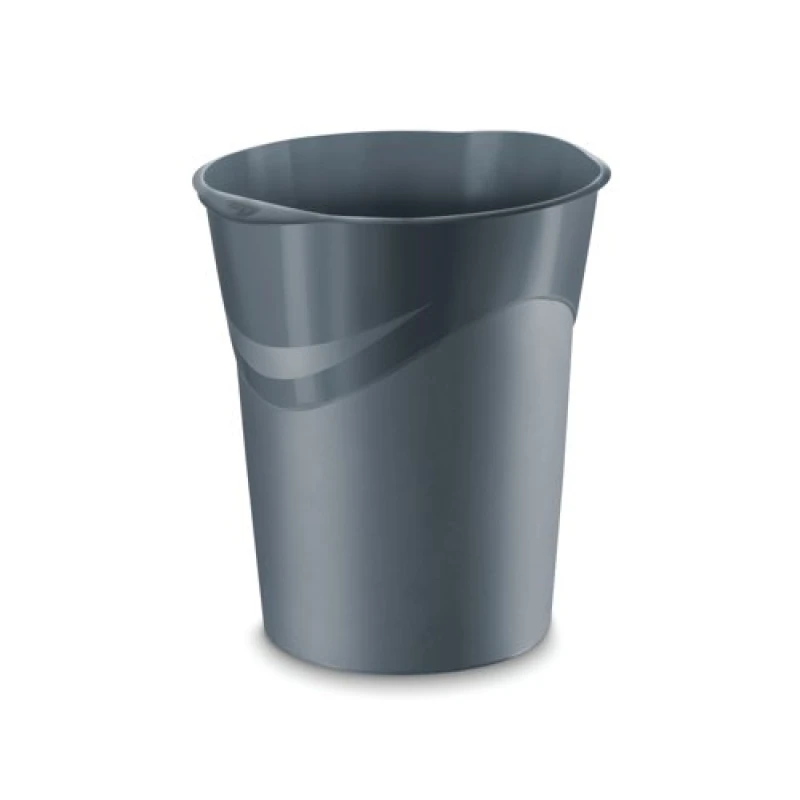 Image of CEP CEP Mineral Waste Bin 14 Litres Grey 1002801061 1002801061