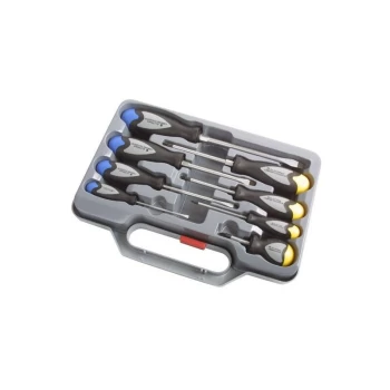 image of Screwdriver Set - Flat & Pozidrive - 8 Piece - 3041 - Laser