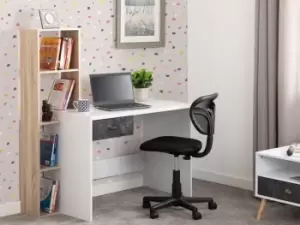 Image of Seconique Nordic White and Oak 1 Drawer Study Desk