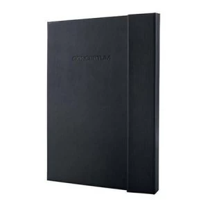 image of Sigel Conceptum Hard Cover Ruled Notebook with Magnetic Fastener A4 80gsm 194 Pages Ref CO152 Black