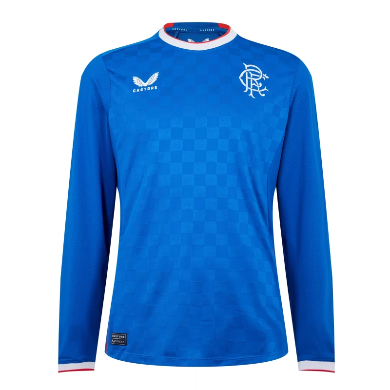 Image of Castore Rangers Home Pro Longsleeve (No Sponsor) - Blue Blue S
