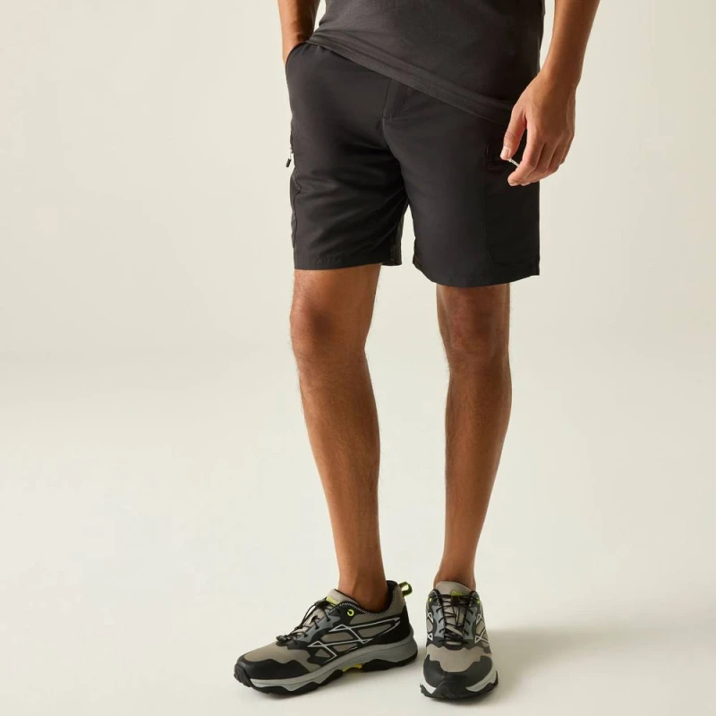 Image of Regatta Mens Leesville III Walking Shorts in Dark Grey Size: 44R Dark Grey Male 44R