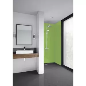 Image of Mermaid Acrylic Lime Gloss Single Shower Panel 2440 x 1200 x 4mm