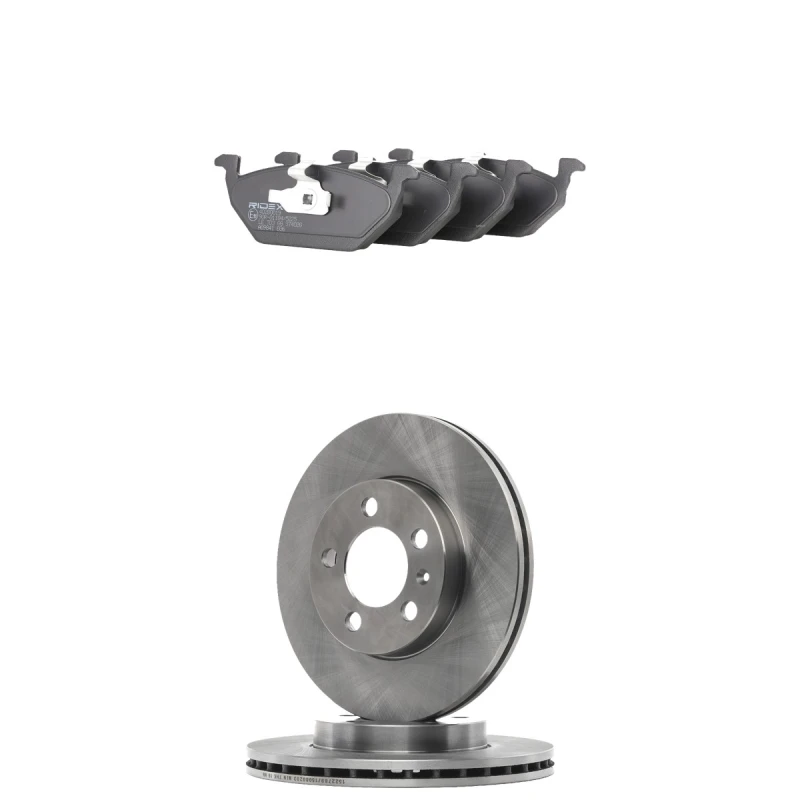 Image of RIDEX 3405B3445 Brake disc and pads set Brake Disc Type: Vented Brake Set,disc brakes (3405)