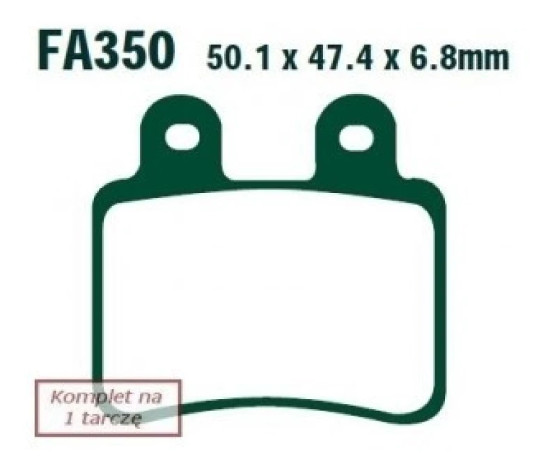 Image of EBC Brakes FA350TT Brake pad set Brake Pad Set,disc brake (402)