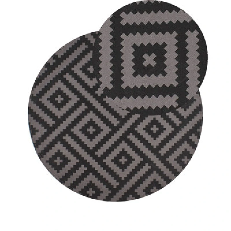 Image of Beliani Outdoor Rug Ajmer Black 120 Cm