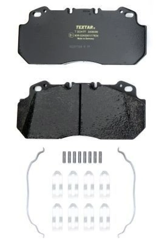 Image of TEXTAR 2909009 Brake pad set prepared for wear warning indicator, with accessories Brake Pad Set,disc brake (402)
