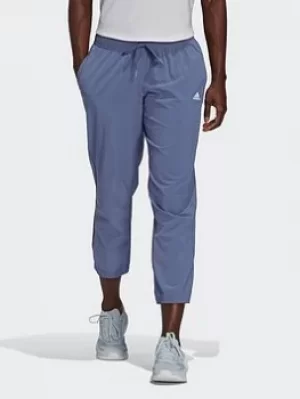 Image of adidas Aeroready Designed To Move Print 7/8 Stretchy Sport Joggers, Black Size M Women
