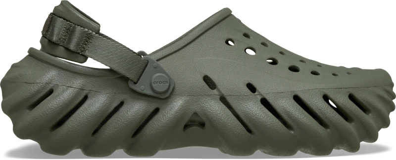Image of Crocs Unisex Echo Clogs Dusty Olive W9/M8