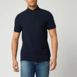 Image of Ted Baker Mens Infuse Textured Polo Shirt - Navy - S/2
