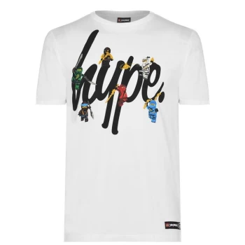 image of Hype LEGO Ninjago Script T Shirt - White