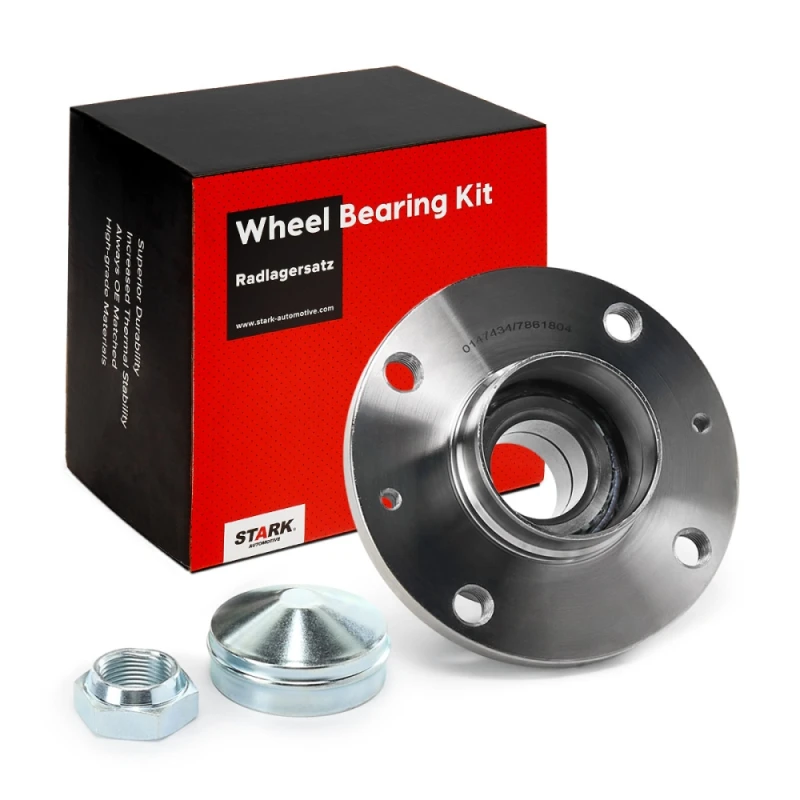 Image of STARK SKWB-0180284 Wheel bearing kit Rear Axle, with integrated ABS sensor Wheel Bearing Kit (654)