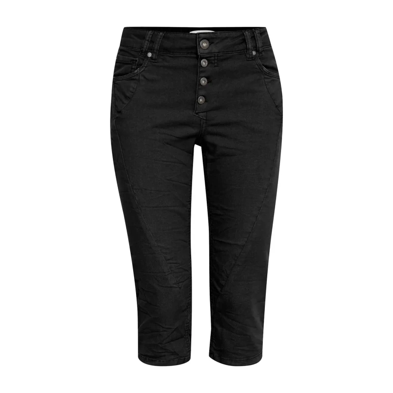 Image of Pulz Jeans Womens Trousers Pulz Jeans Rosita Capri Noir Female 40