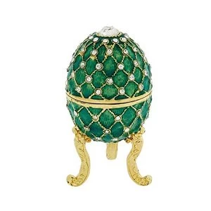 Image of Treasured Trinkets Figurine - Small Turquoise Faberg? Egg