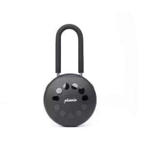 Image of Phoenix Palm KS0213ES Smart Key Safe with Electronic Lock and Padlock Shackle, black