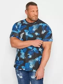 Image of BadRhino Tropical Print T-Shirt, Multi, Size 1Xl, Men