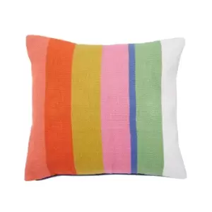 image of Joules Indienne Floral Woven Cushion 45cm x 45cm, Multi