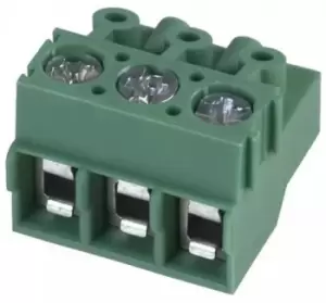 Image of Phoenix Contact Pt 1,5/3-Pvh-5.0 Terminal Block, Pluggable, 3Pos, 14Awg