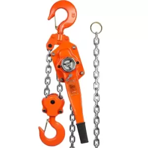 image of Manual Lever Chain Hoist, 6 Ton 13200 lbs Capacity 20ft Come Along, G80 Galvanized Carbon Steel with Weston Double-Pawl Brake, Auto Chain Leading &