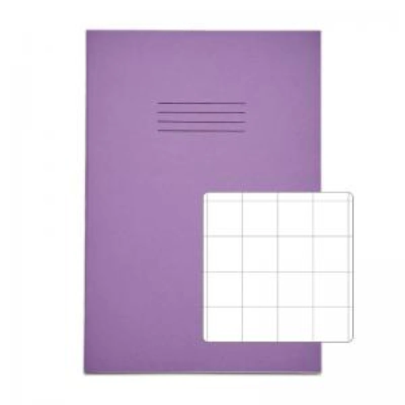 Image of RHINO A4 Exercise Book 64 Page, Purple, S20 (Pack of 50)