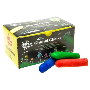 image of Scola AS29 Chunki Chalks Assorted - Box of 40