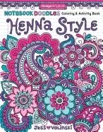 Image of notebook doodles henna style coloring and activity book 32 decorative art d