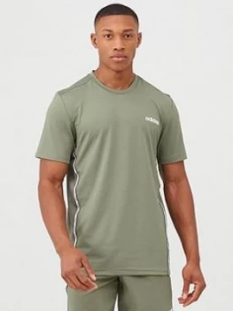 image of adidas D2M Mix T-Shirt - Green, Size S, Men