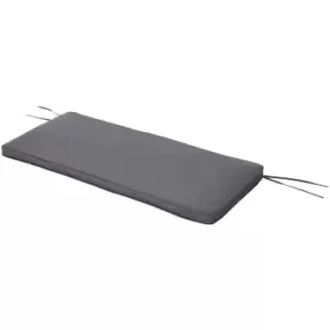 Image of Outsunny - Outdoor Garden Patio 2-seater Bench Swing Chair Cushion Seat Pad Replacement 110L x 46W - Grey