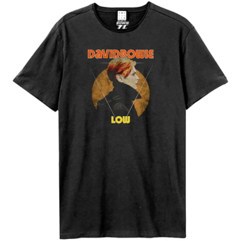 Image of Amplified Amplified Men Low David Bowie T-Shirt in Charcoal Size: X-Small Charcoal XS Male 5063527635518
