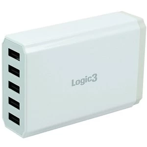 Image of Logic3 Hi-Power 5-Port Portable USB Smart Charger