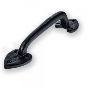 image of LocksOnline Antique Black Heart Pull Handle