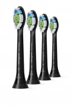 image of Philips Sonicare Optimal White Replacement Heads Black Toothbrush 4Pcs