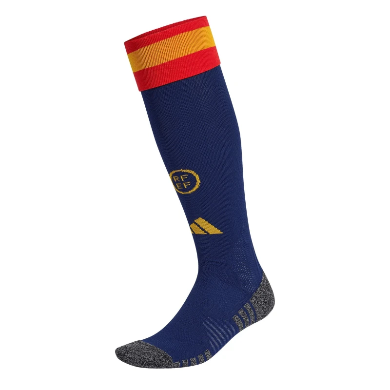 Image of adidas Spain Home Socks 2026 Mens Blue/Red male S 4.5-5.5
