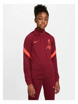 Image of Boys, Nike Liverpool F.C. Youth Tracksuit - Red, Size L