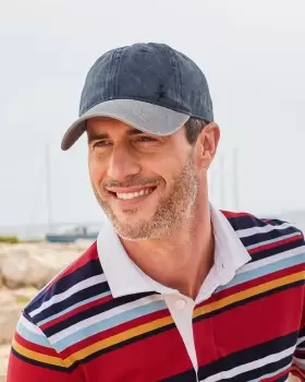 Image of Cotton Traders Mens Goose Cap in Blue