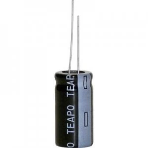 Image of Teapo KTA108M035S1A5L25K Electrolytic capacitor Radial lead 5mm 1000 35 V 20 x H 13mm x 25mm