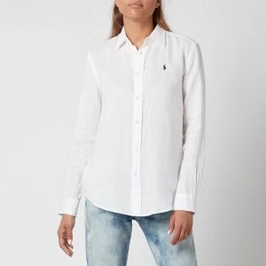 Image of Polo Ralph Lauren Womens Logo Relaxed Shirt - White - L