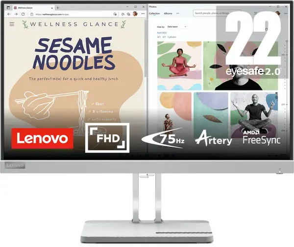 image of Lenovo L22e-40 21.5" 67AFKACBUK Full HD LED Monitor