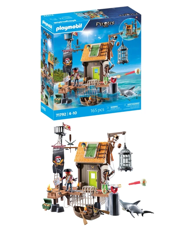 Image of PLAYMOBIL Playmobil Pirates Pirate port with seabird prison 71792 71792