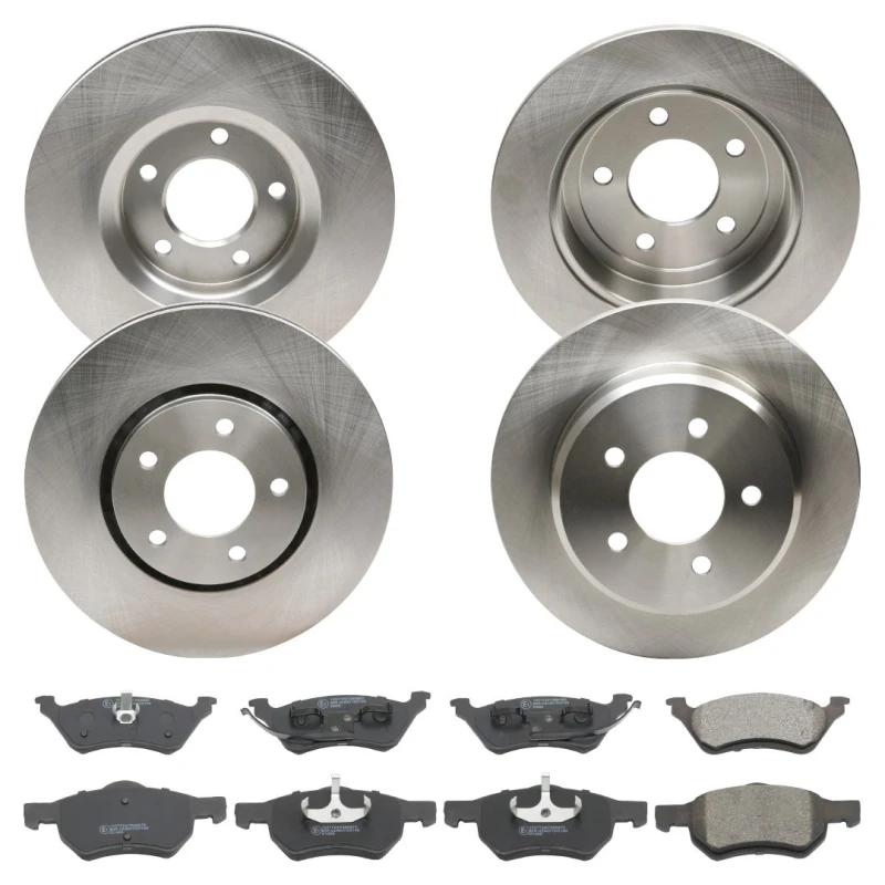 Image of RIDEX 3405B0375 Brake disc and pads set Front Axle, Brake Disc Type: Vented, excl. wear warning contact Brake Set,disc brakes (3405)